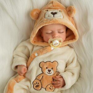 🆕20 Inches Cloth Body Baby Dolls Boy Noah with Toy Accessories Reborn Baby